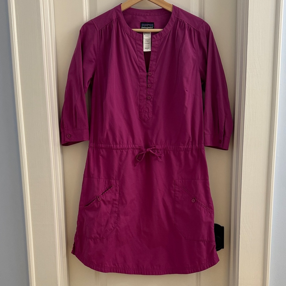Patagonia Magenta Mini Shirt Dress